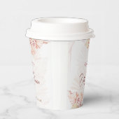 ボホパンパスグラスボヘミアンブライダルシャワーコーヒー 紙コップ (右)