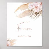 ボホパンパスグラスボヘミアン赤ちゃんシャワーの好意 ポスター (正面)