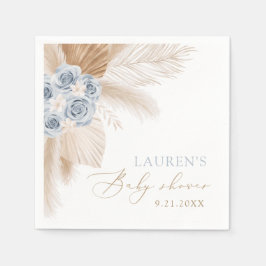 ボホパンパスグラスボーイベビーシャワーナプキンズ スタンダードカクテルナプキン