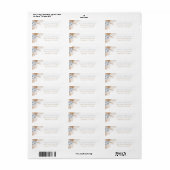 ボホパンパスグラスボーイベビーシャワー差出人住所 ラベル (フルシート)