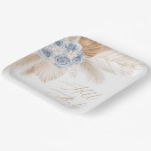 ボホパンパスグラスボーイベビーシャワー紙プレート ペーパープレート (傾斜あり)