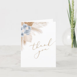 ボホパンパスグラスボーイベビーシャワー サンキューカード