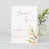 ボホパンパスグラスミニマルブライダルシャワー 招待状 (スタンド正面)
