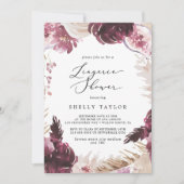 ボホパンパスグラスランジェリーシャワー 招待状 (正面)