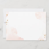 ボホパンパスグラスレインボーデザートガールベビーシャワー 招待状 (裏面)