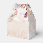 ボホパンパスグラス乾燥した花女の子ベビーシャワー フェイバーボックス (裏面サイド)