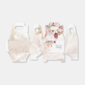 ボホパンパスグラス乾燥した花女の子ベビーシャワー フェイバーボックス (折り畳みなし)