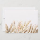 ボホパンパスグラス大人誕生日招待 招待状 (裏面)