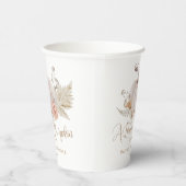 ボホパンパスグラス小さなかぼちゃが途中だ 紙コップ (右)