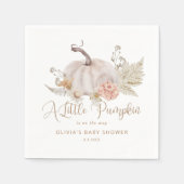 ボホパンパスグラス小さなかぼちゃナプキン スタンダードカクテルナプキン (正面)