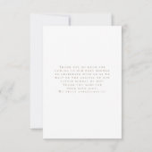 ボホパンパスグラス男女兼用ハローベイビーシャワー サンキューカード (裏面)