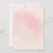 ボホパンパスグラス男女兼用赤ちゃんシャワー 招待状 (裏面)