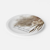 ボホパンパスグラス秋ベビーシャワー ペーパープレート (アングル)