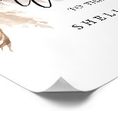 ボホパンパスグラス結婚ズへようこそ ポスター (角)