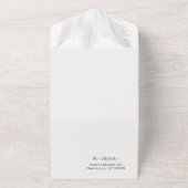 ボホパンパスグラス結婚ズ オールインワン招待状 (外側)