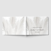 ボホパンパスグラス結婚ズ ゲストブック (全面)