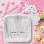 ボホパンパスグラス結婚ズ ペーパープレート (パーティー)