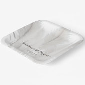 ボホパンパスグラス結婚ズ ペーパープレート (傾斜あり)