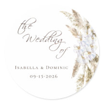 ボホパンパスグラス結婚ズ