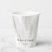 ボホパンパスグラス結婚ズ 紙コップ (正面)