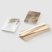 ボホパンパスグラス結婚式 プログラムハンドファン ハンドファン (組立なし)