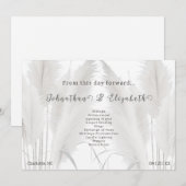 ボホパンパスグラス結婚式 プログラム (正面/裏面)