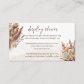 ボホパンパスグラス表示シャワー囲いカード エンクロージャーカード (正面)