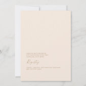 ボホパンパスグラス金ゴールド幾何学仙人ブライダル 招待状 (裏面)