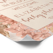 ボホパンパスグラス |あじさい赤ちゃんシャワーへようこそ ポスター (角)