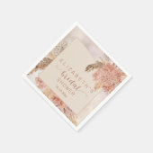 ボホパンパスグラス |アジサイブライダルシャワーナップ スタンダードカクテルナプキン (角)