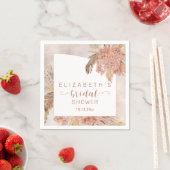 ボホパンパスグラス | アジサイブライダルシャワー スタンダードカクテルナプキン (インサイチュ)