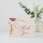 ボホパンパスグラス |ピーチサンキューカード サンキューカード (スタンド正面)