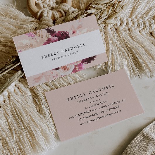 ボホパンパスグラス | Peach名刺 名刺