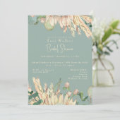 ボホパンパスセージブライダルシャワー 招待状 (スタンド正面)