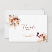 ボホパンパステラコッタサンキューカード サンキューカード (正面)