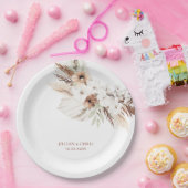 ボホパンパステラコッタフローラ ペーパープレート (パーティー)