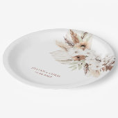 ボホパンパステラコッタフローラ ペーパープレート (アングル)