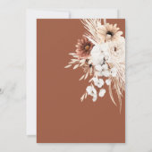 ボホパンパステラコッタラスト結婚式招待状 招待状 (裏面)