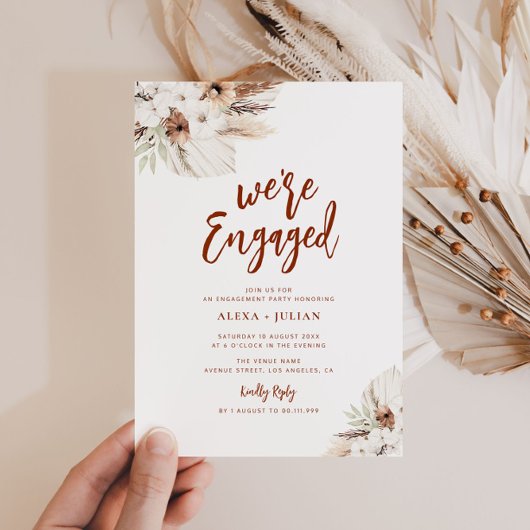 ボホパンパステ婚約したラコッタ婚約 招待状