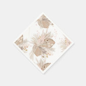 ボホパンパスドライグラス水彩パターン砂漠 スタンダードカクテルナプキン (角)