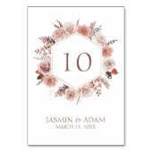 ボホパンパスニュートラル結婚フローラ テーブルナンバー (正面)