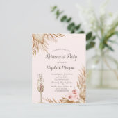 ボホパンパスフラワーズシャンパングラスリタイア 招待状 (スタンド正面)