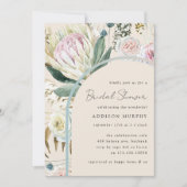 ボホパンパスフラワーズブライダルシャワー 招待状 (正面)