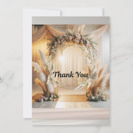 ボホパンパスフローラ結婚式招待状 |編集可能 招待状