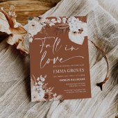 ボホパンパスブライダルシャワー秋インラブ 招待状