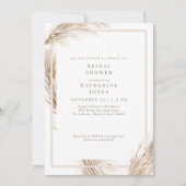 ボホパンパスブライダルシャワー 招待状 (正面)