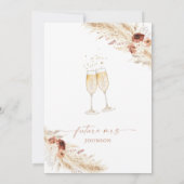 ボホパンパスブランチ&バブリーブライダルシャワー 招待状 (裏面)