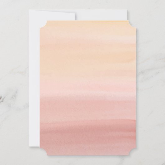 ボホパンパスベビーシャワー招待状赤面フローラ 招待状 (裏面)