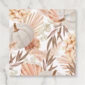 ボホパンパスホワイトパンプキンバプテスマメッセージカード フェイバータグ (裏面)