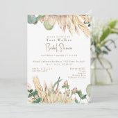 ボホパンパスホワイトブライダルシャワー 招待状 (スタンド正面)